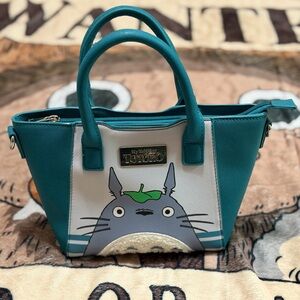 Totoro Teal Mini Purse